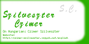 szilveszter czimer business card